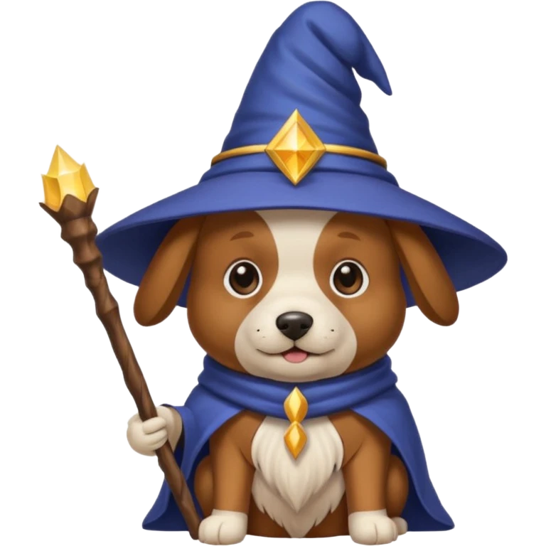 Dog wizard emoji