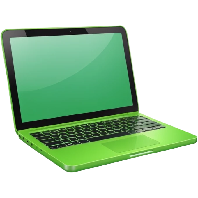 bright green laptop emoji