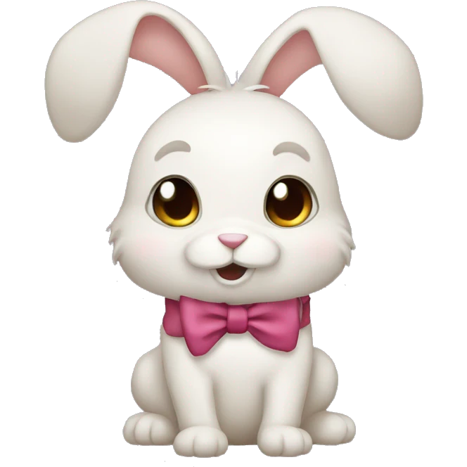 I want a rabbit with a bow emoji