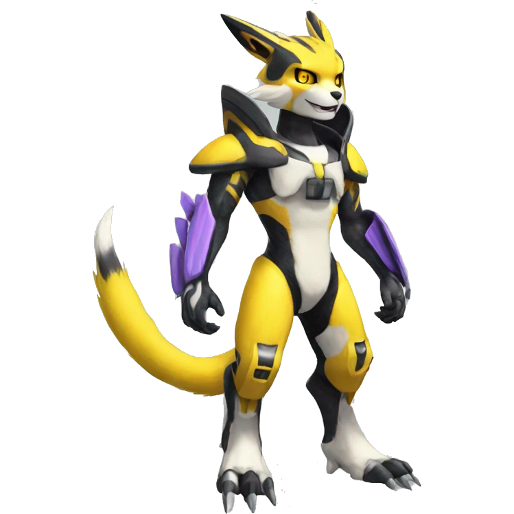 Metabee Renamon Zeraora Full body emoji
