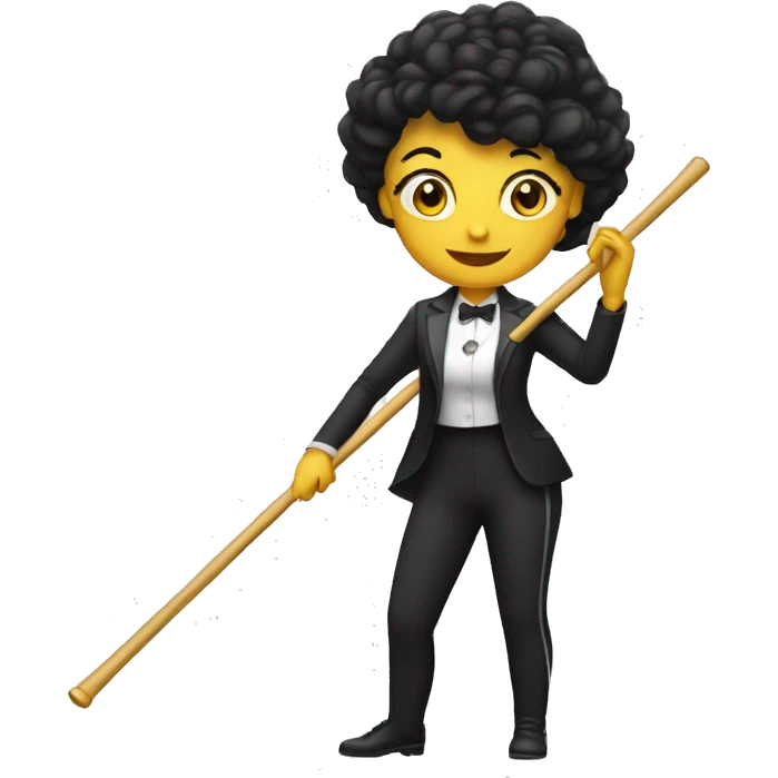 woman Musical conductor holding a baton emoji