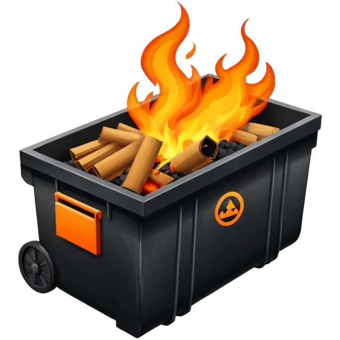 Teacher dumpster fire emoji
