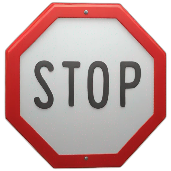 Stop sign emoji