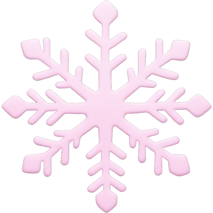 pastel pink snowflake  emoji