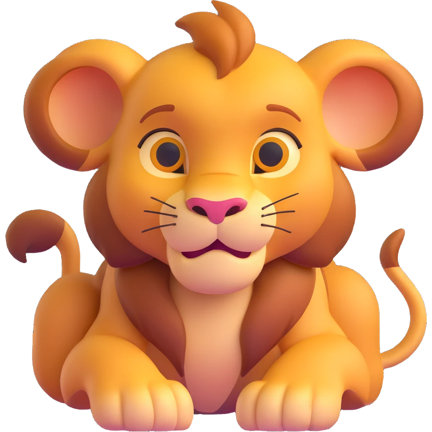 Simba from The Lion King emoji