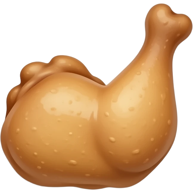 Make a emoji that hasA chicken wing on a plate emoji