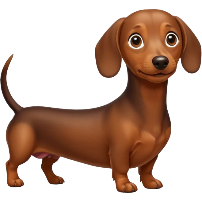 Dachshund dog emoji