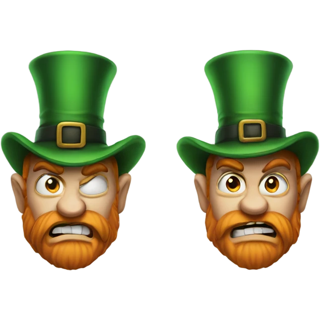 Angry leprechaun  emoji