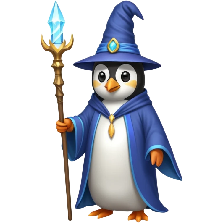 Penguin Wizard emoji