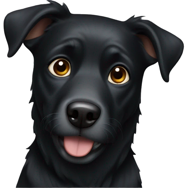 Black dog emoji