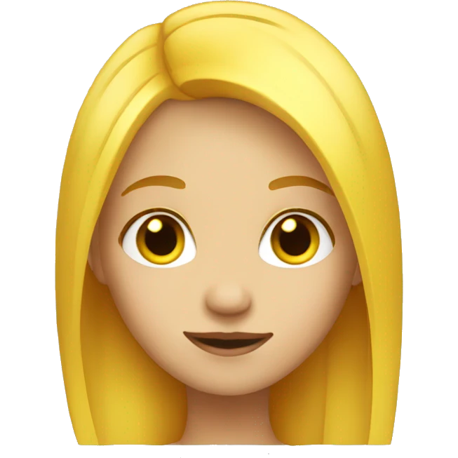 Yellow hair girl emoji