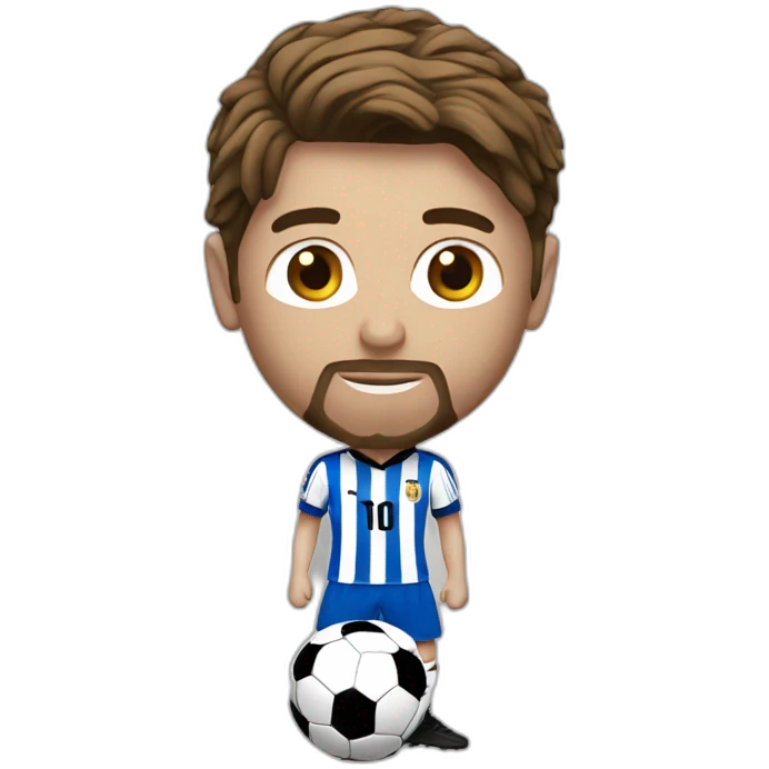 Messi avec le ballon d'or emoji