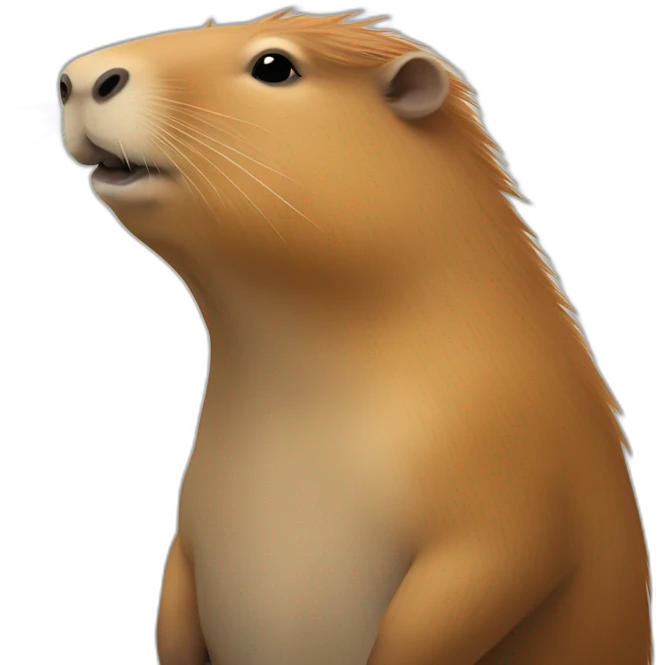 Capybara sur mouette emoji