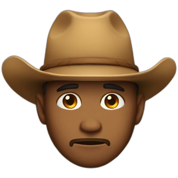 Crying-cowboy emoji