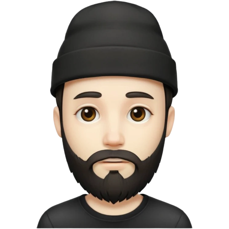 This emoji features an emo-style character with a beard and hat, capturing the emo aesthetic. emoji