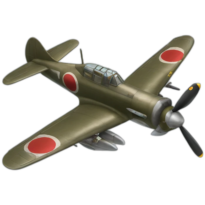 japanese ww2 Zero Fighter airplane emoji