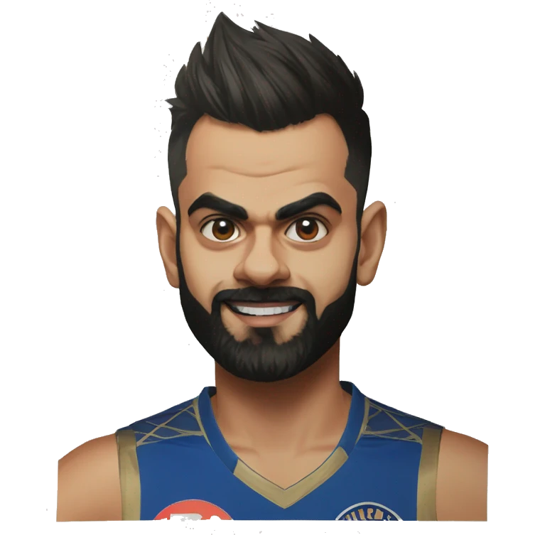 Virat Kohli in Mumbai Indians Jersey emoji