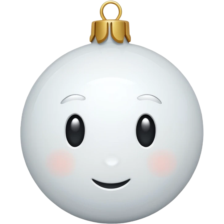 White christmas elements emoji