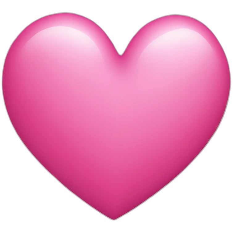 Pink coeur emoji