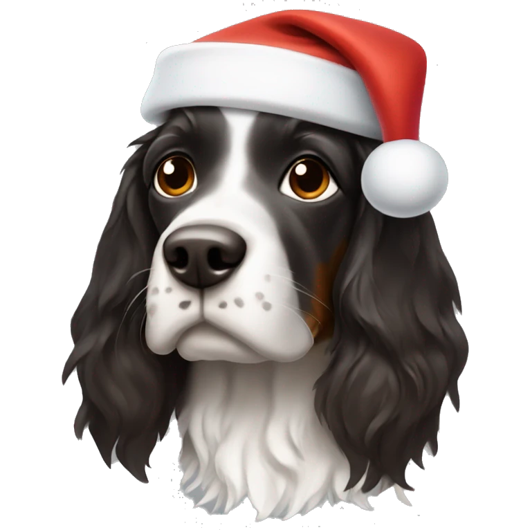 Tri color springer santa hat emoji