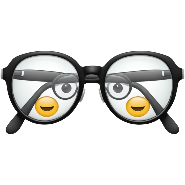 Degli occhiali con delle gambe emoji