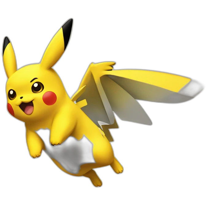 flying pikachu emoji