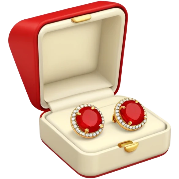 Earrings (in red box, front view) – Ivory, no need to add face or emoji emoji
