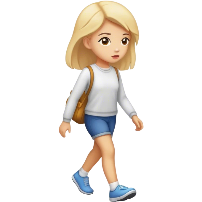 Girl walking away  emoji