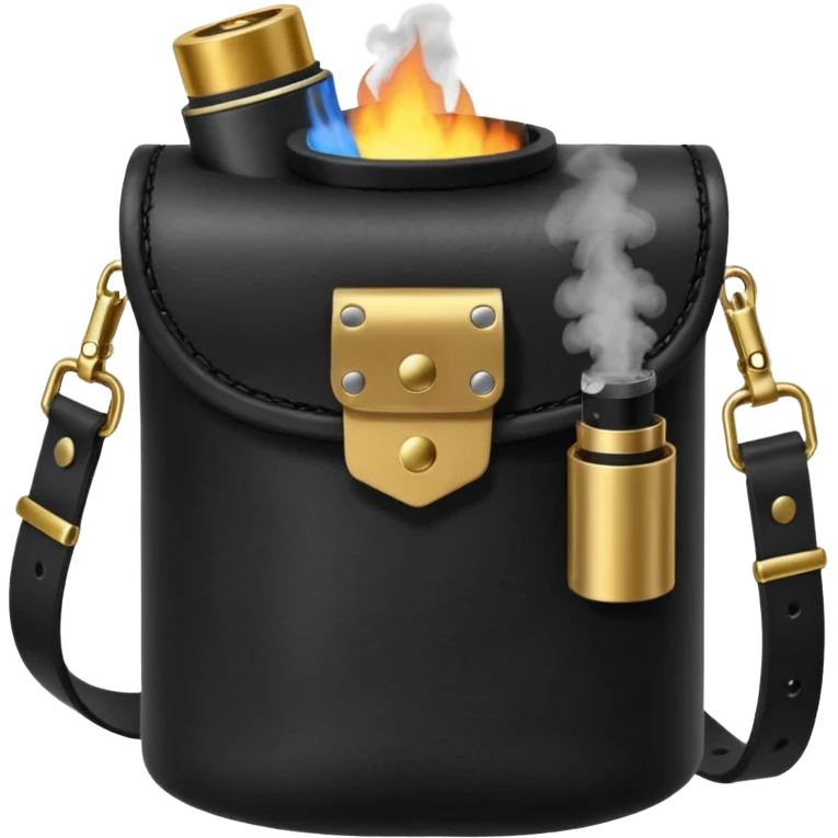 Smoke bomb pouch and belt
 emoji