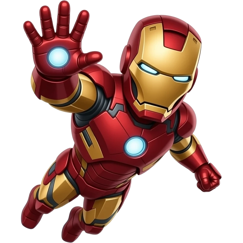 Ironman flying upward full body  emoji emoji