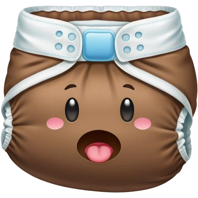 Diaper full of poop emoji