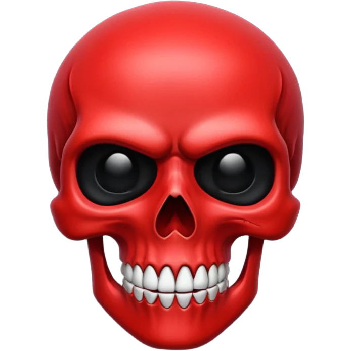 red skull emoji emoji