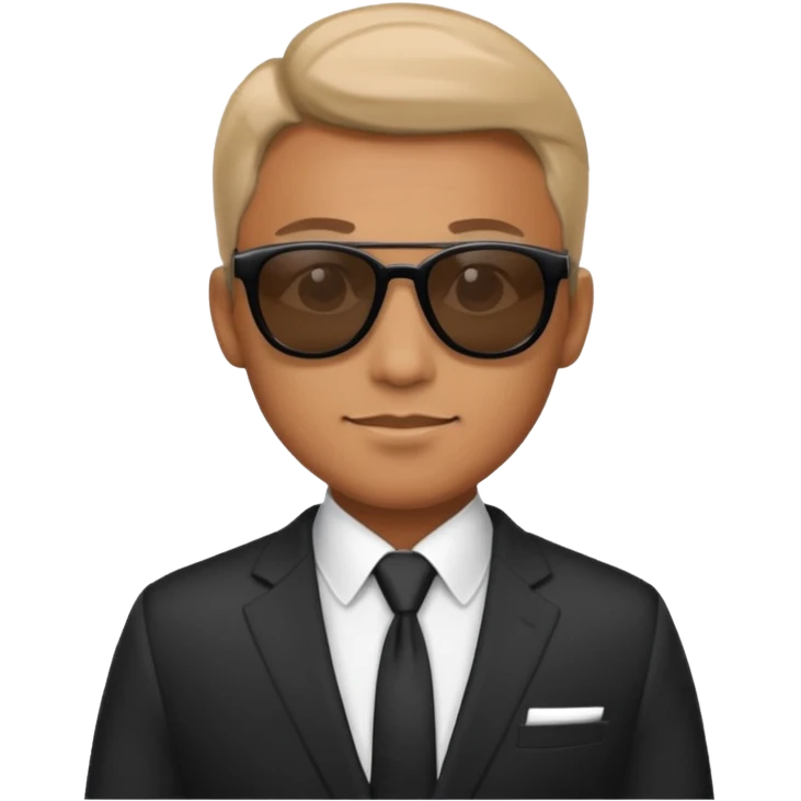 a man with suit and sunglasses emoji