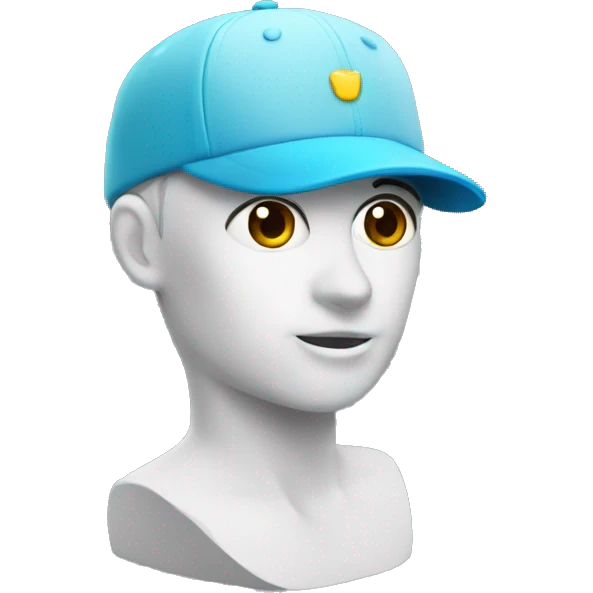 maniquí con gorra  emoji