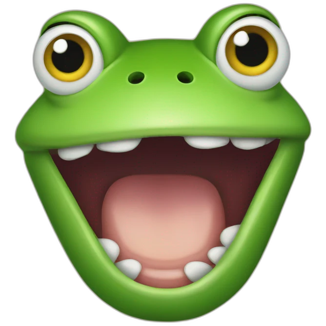 silly frog emoji