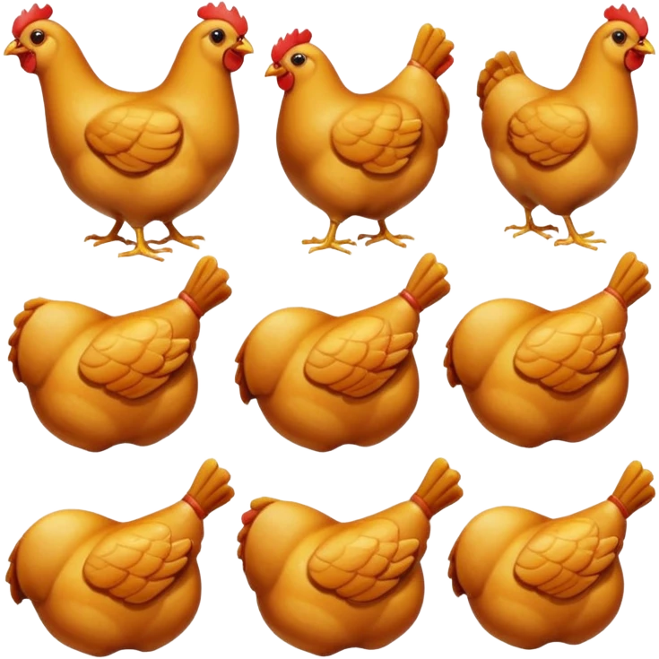 pieces of chicken emoji