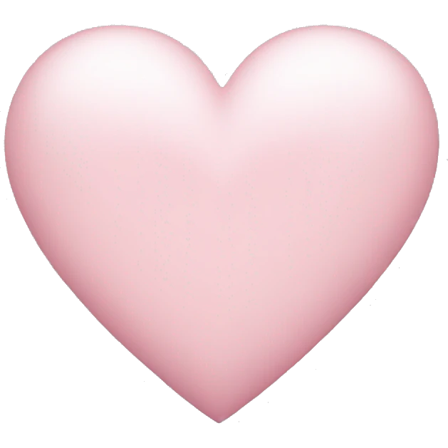 Light pink heart emoji