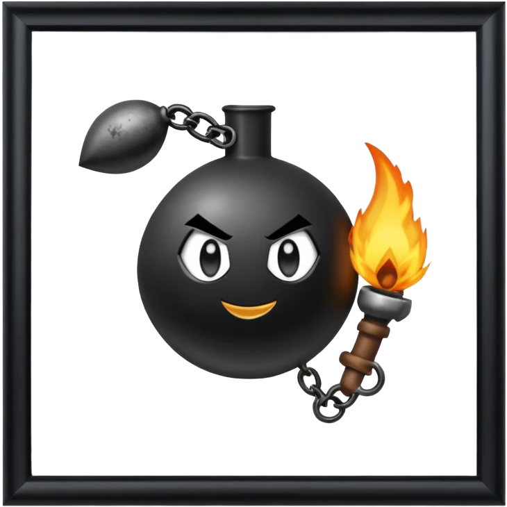 link mit einer bombe emoji