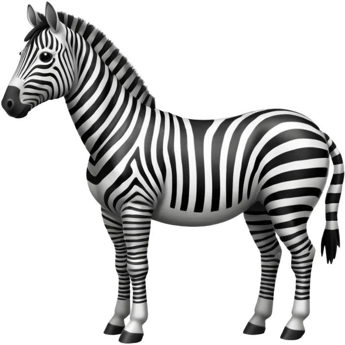 Zebra horse emoji