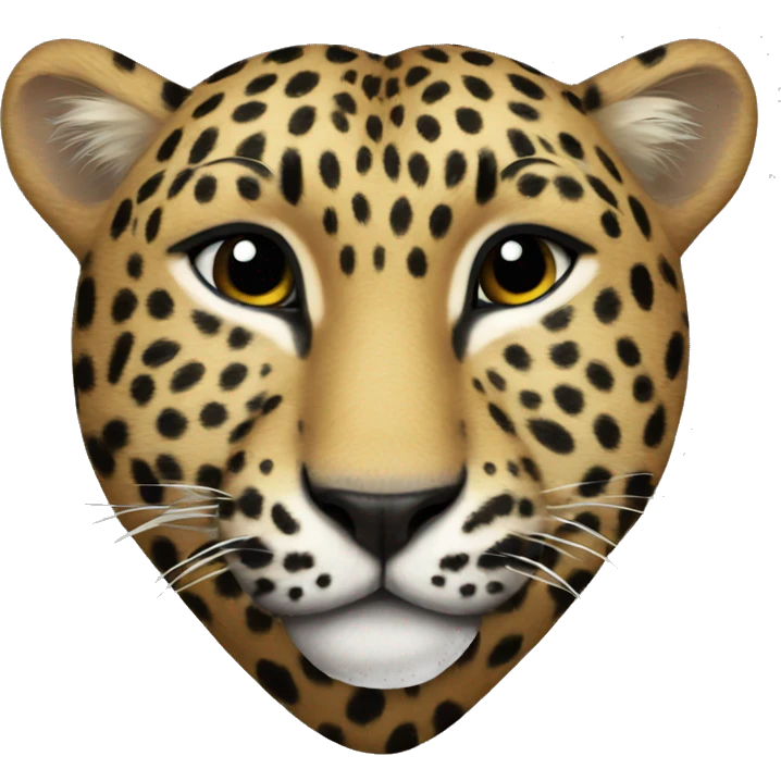 Leopard heart emoji