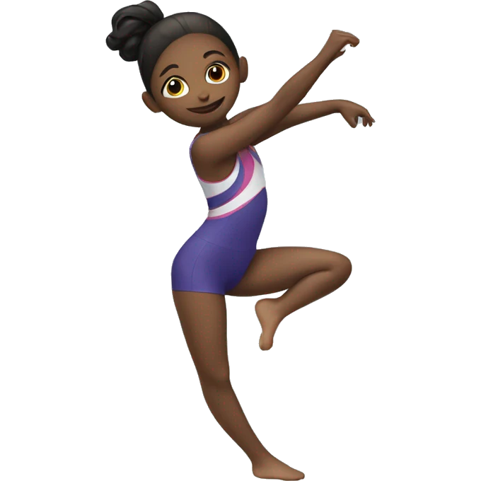 Girl doing gimnastics  emoji