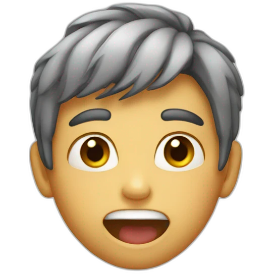 boy with open mouth emoji