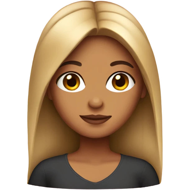 Latina girl with straight hair  emoji