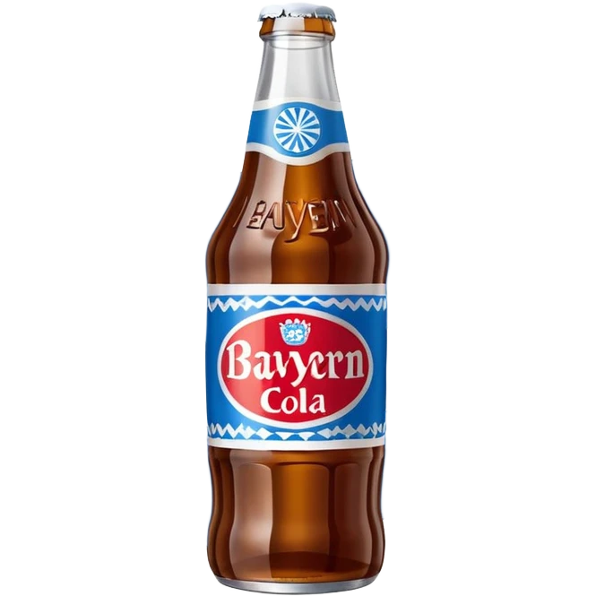 Dose Bayern weiß blau mit Aufschrift Bayern Cola emoji
