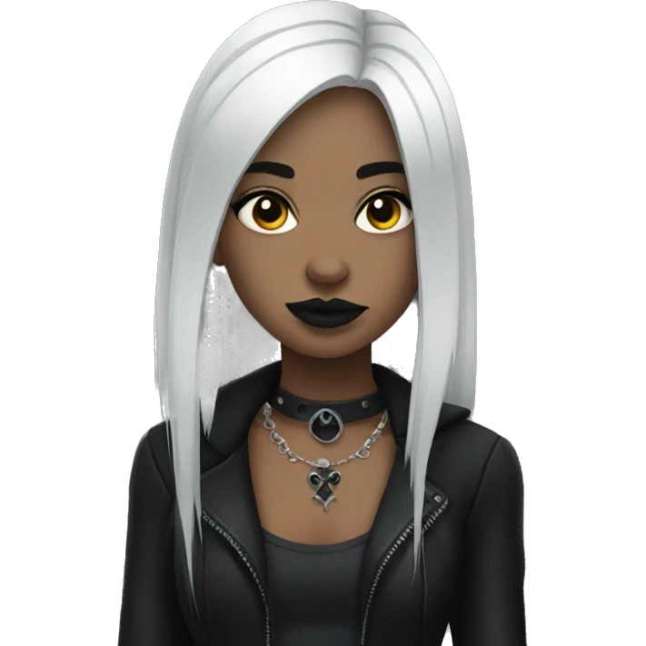 Goth girl emoji