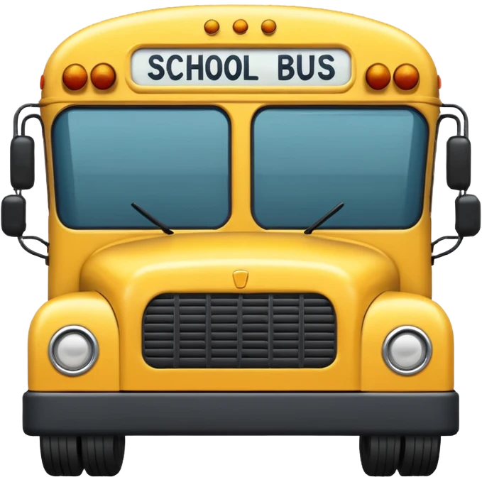 yellow school bus emoji