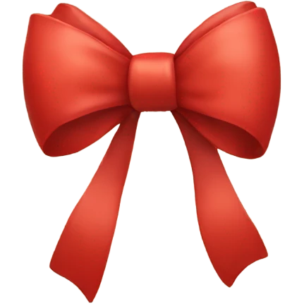 Red bow emoji