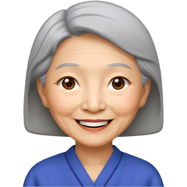 asian grandmother recent more simple emoji