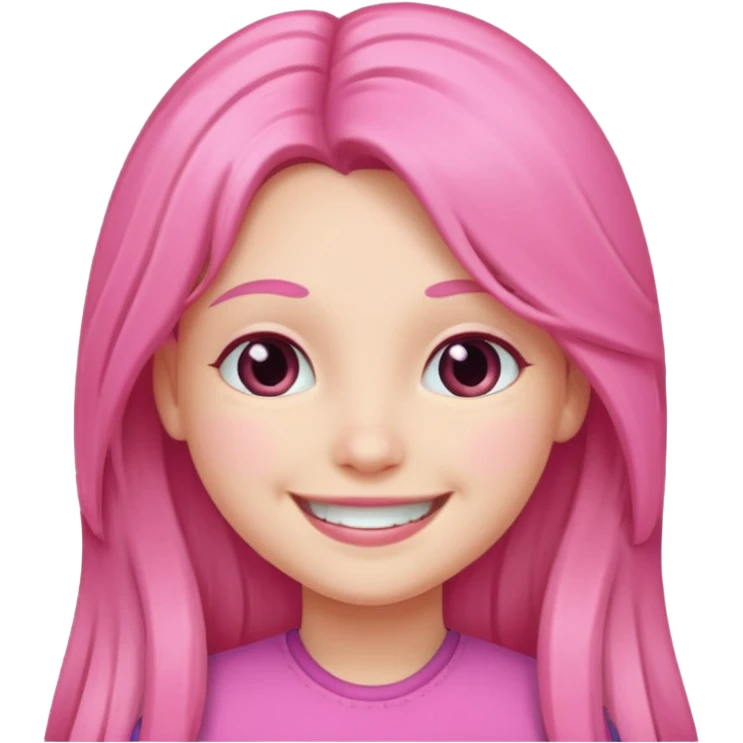 Pink girl emoji