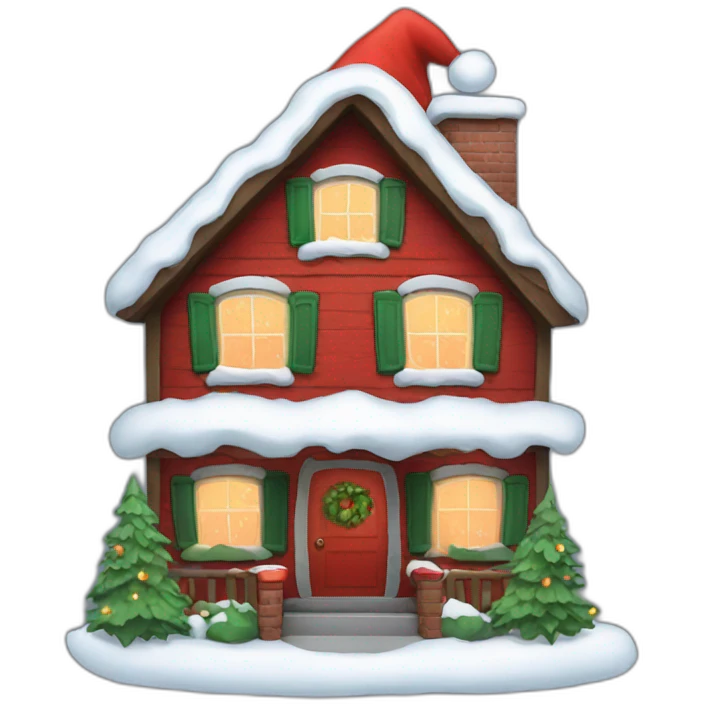 Santa Claus home emoji